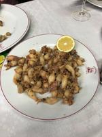 0437 Abschlussessen in Malaga mit fritiertem Fisch