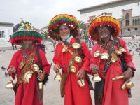 fröhliche Wasserverkäufer