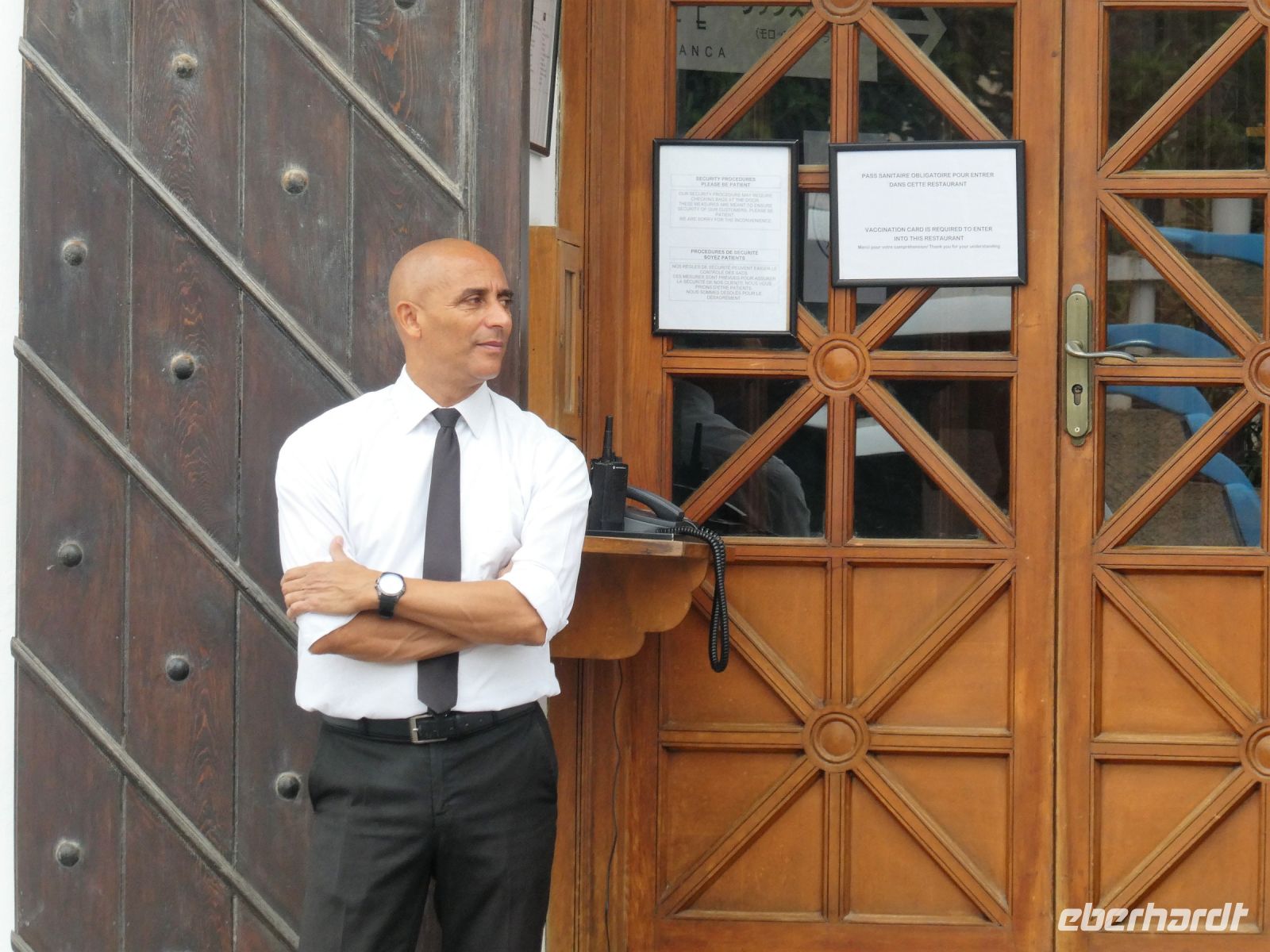 Türsteher vor Ricks Cafe