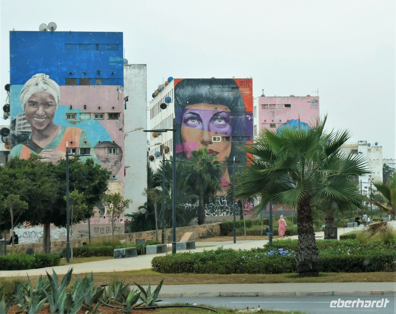 bunte Murales in Casa