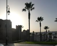 am Morgen vor der Kasbah Oudaya