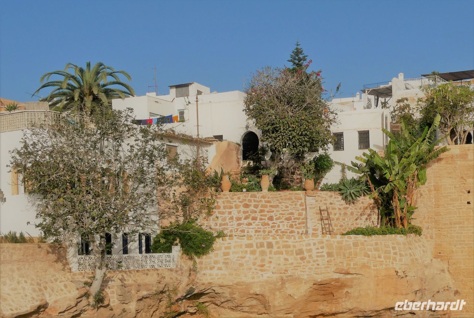 Blickvom Meer auf die Kasbah Oudaya