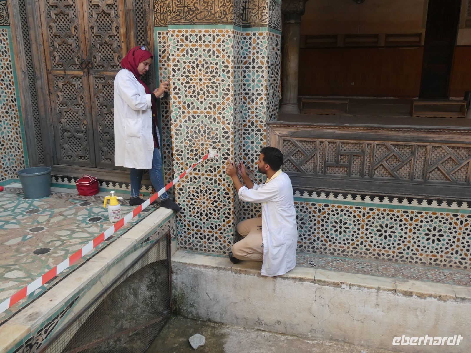 zellige-Arbeit wird restauriert