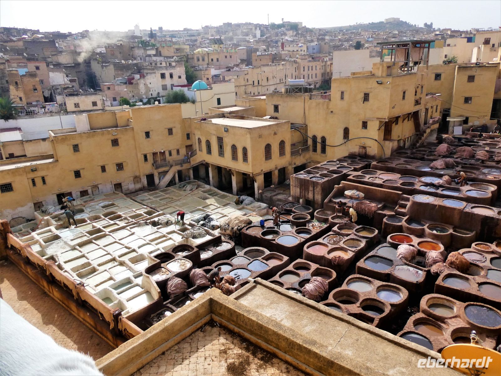 bei den Gerbern und Färbern von Fes