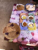 und dann zum Probieren mit Honig, Oel oder Erdnusspaste