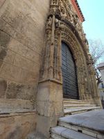 Gotisches Portal der alten Kathedrale von Málaga und vormaligen Moschee