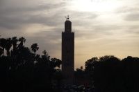 Kutubiyya im Gegenlicht