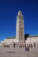 In dem Minarett zur Moschee Hassans II. versteckt sich die Technik