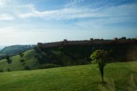 Die mittelalterlichen Mauern von Chella auf den Fundamenten der römischen Festung