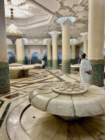 Casablanca - Moschee Hassan II - der prächtige Waschbereich 