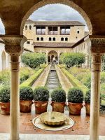 Blick auf den Sommerpalast im Generalife