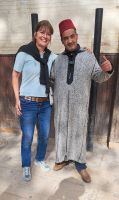 Bea mit Medinahelfer in Fes