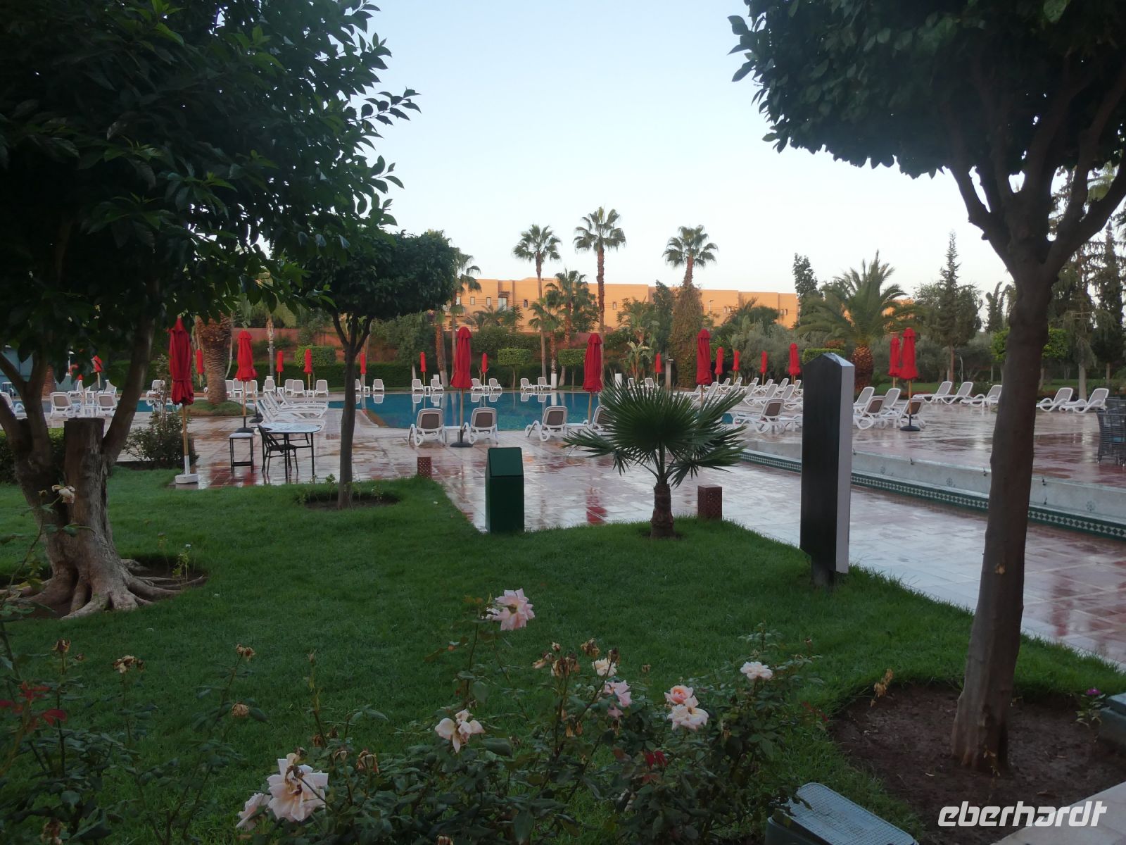 Blick zum Pool