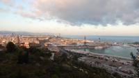Blick auf die Stadt vom Montjuic