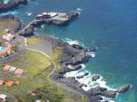 Kanaren, El Hierro, Blick ions Golftal zum kleinsten Hotel