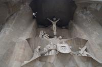 Passionsszene, Südausgang der Sagrada Familia - mit Schweißtuch der Veronika