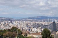 Montjüic - Blick über Barcelona