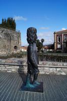 In Hondarribia/Fuenterrabia - Wachsoldat mit Säge zur Erinnerung an die erfolgreiche Verteidigung der Stadt