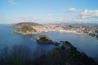 Bahía de la Concha (Muschelbucht), San Sebastián, vom Igueldo aus gesehen