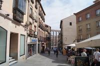 05-10-2016 Straßenszene Segovia mit Aquädukt