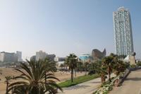 Spaziergang am Strand von Barcelona