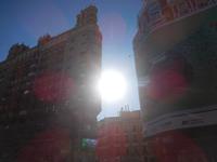 erste Sonnenstrahlen in Madrid