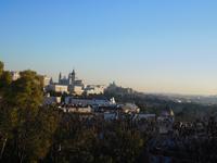 Blick auf den Königspalast & Kathedrale von Madrid