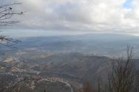 Blick hinab vom Kloster Montserrat