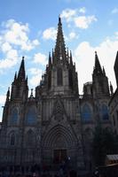 Hauptfassade der Kathedrale der heiligen Eulàlia