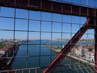 Blick von der Puente Colgante in Bilbao