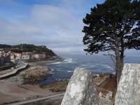 Blick vom Montereal in Baiona