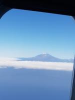 Spanien, Teneriffa, Teide beim Anflug