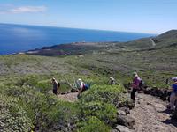 Spanien, El Hierro, Wanderung Lavafelder