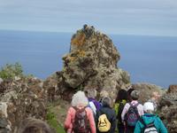 Spanien, El Hierro, Wanderung Lavafelder