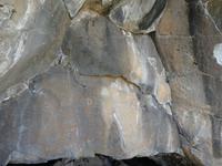 Spanien, El Hierro, Wanderung Lavafelder, Petroglyphen