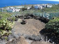 Spanien, El Hierro, Wanderung Lavafelder, alter Waschplatz