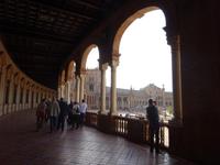 Die Plaza de Espana in Sevilla