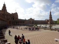 Die Plaza de Espana in Sevilla