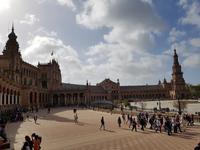 Die Plaza de Espana in Sevilla