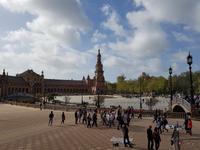 Die Plaza de Espana in Sevilla