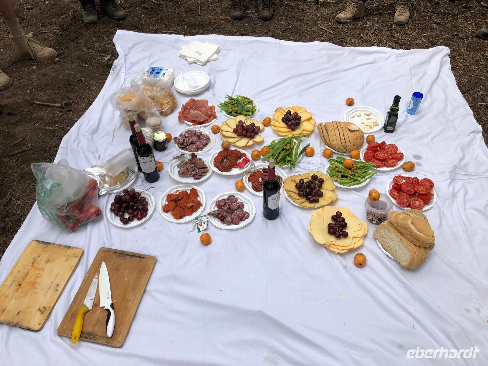 Picknick auf Wanderung im Naturpark S'Albufera von Favaritx nach Es Grau