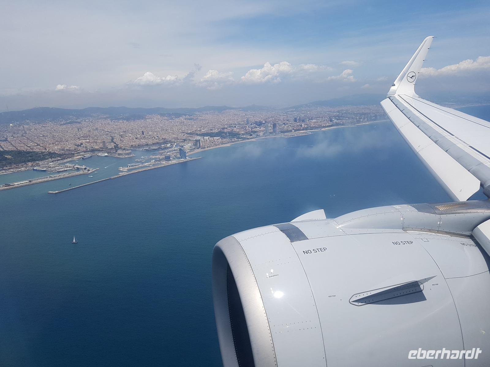 Landung bei Barcelona