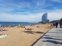 La Barceloneta Strand in Barcelona
