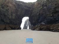 Kathedralenstrand in Ribadeo bei Ebbe (5)