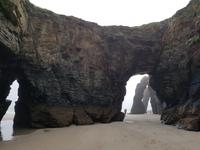 Kathedralenstrand in Ribadeo bei Ebbe (6)