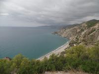 Wanderung an der Küste bei Maro und Cerro Gordo Steilküste und Strand bei Nerja (5)