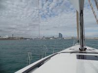 Segelbootsfahrt vor der Küste Barcelonas (9)