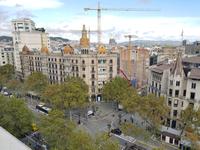 Blick vom Terrase in PLaza Catalunya in Barcelona (3)