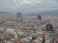 Blick von Montjuic Berg in Barcelona (3)