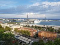 Blick von Montjuic Berg in Barcelona (6)